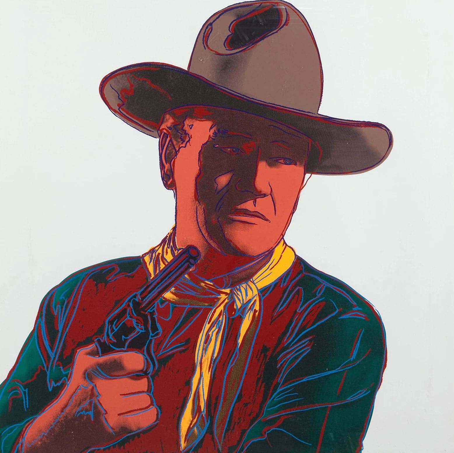 Pine Stretched  Framed 1 Panel - John Wayne