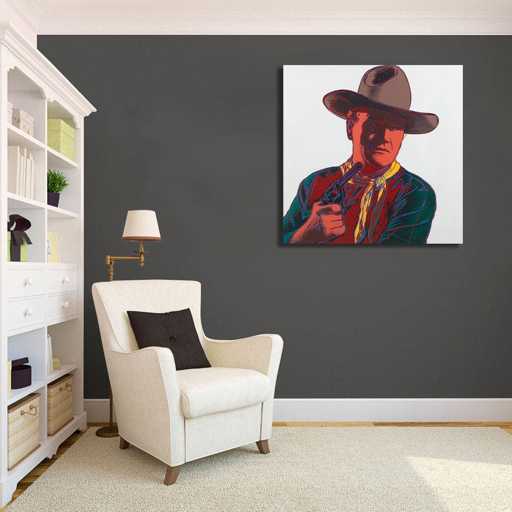 Pine Stretched  Framed 1 Panel - John Wayne