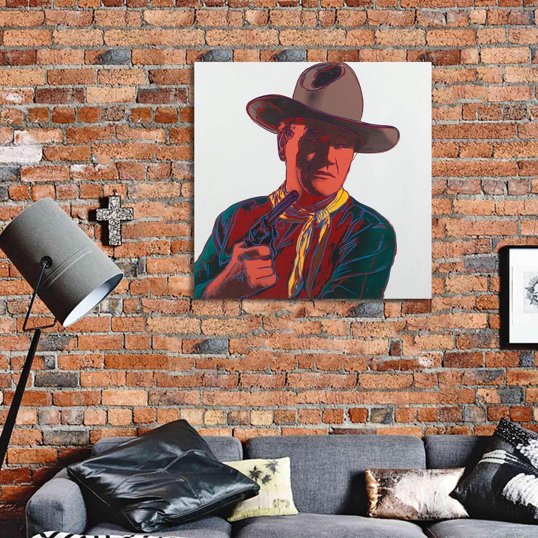 Pine Stretched  Framed 1 Panel - John Wayne