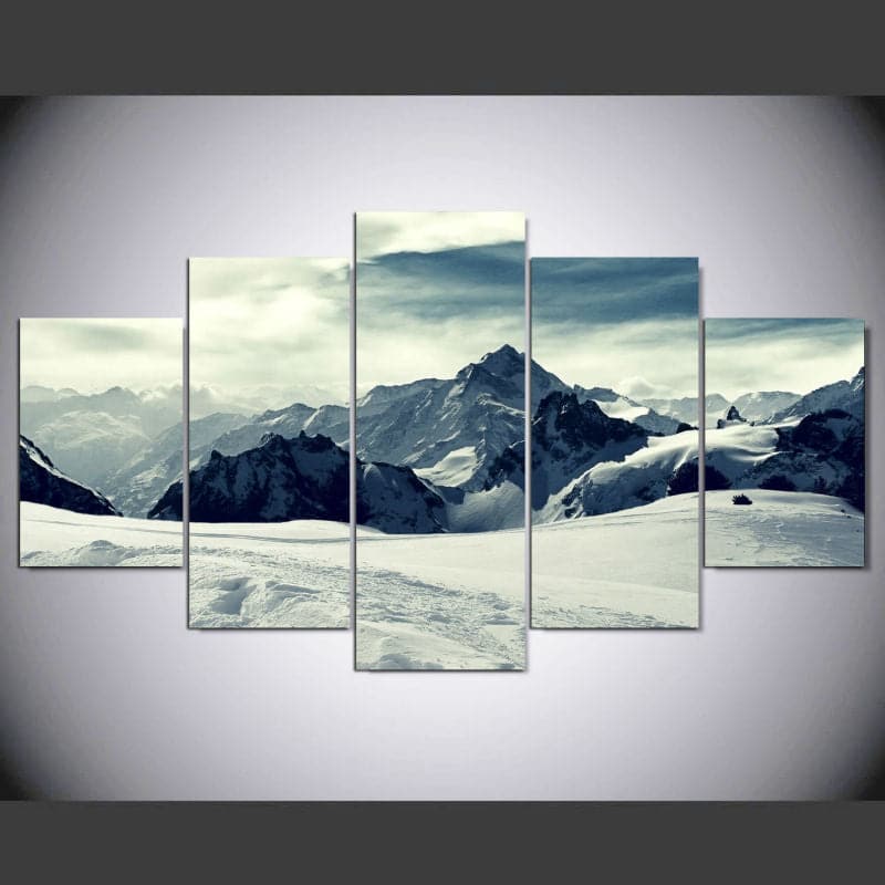 Pine Stretched  Framed 5 Panels - Landscape