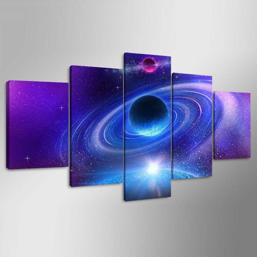 Framed 5 Panels - Space