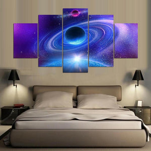 Framed 5 Panels - Space
