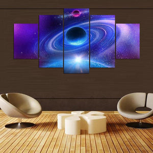 Framed 5 Panels - Space