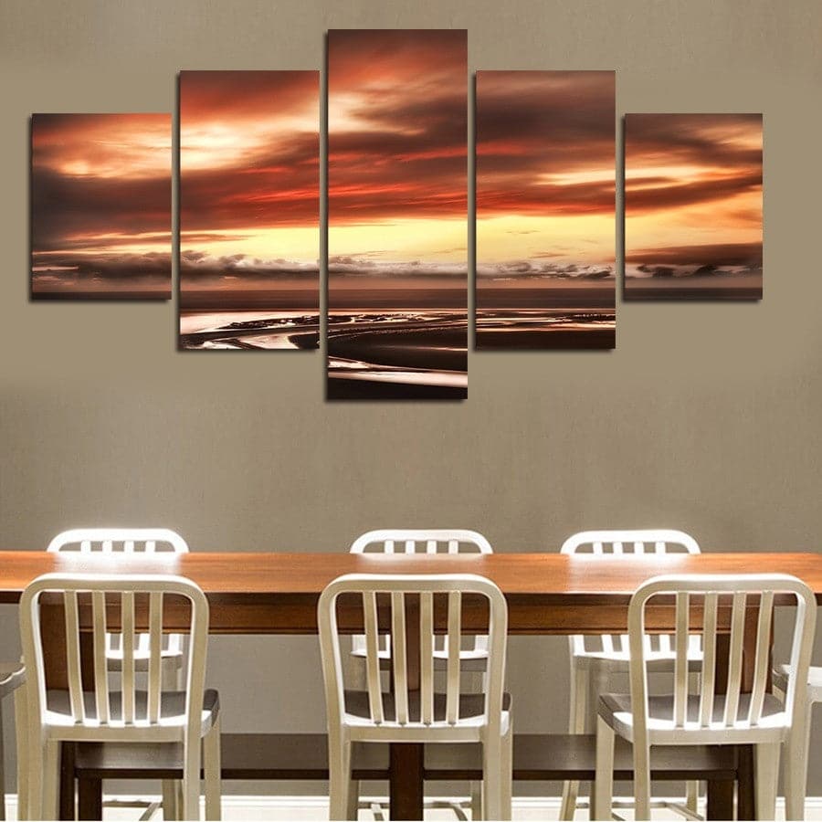 Framed 5 Panels - Landscape