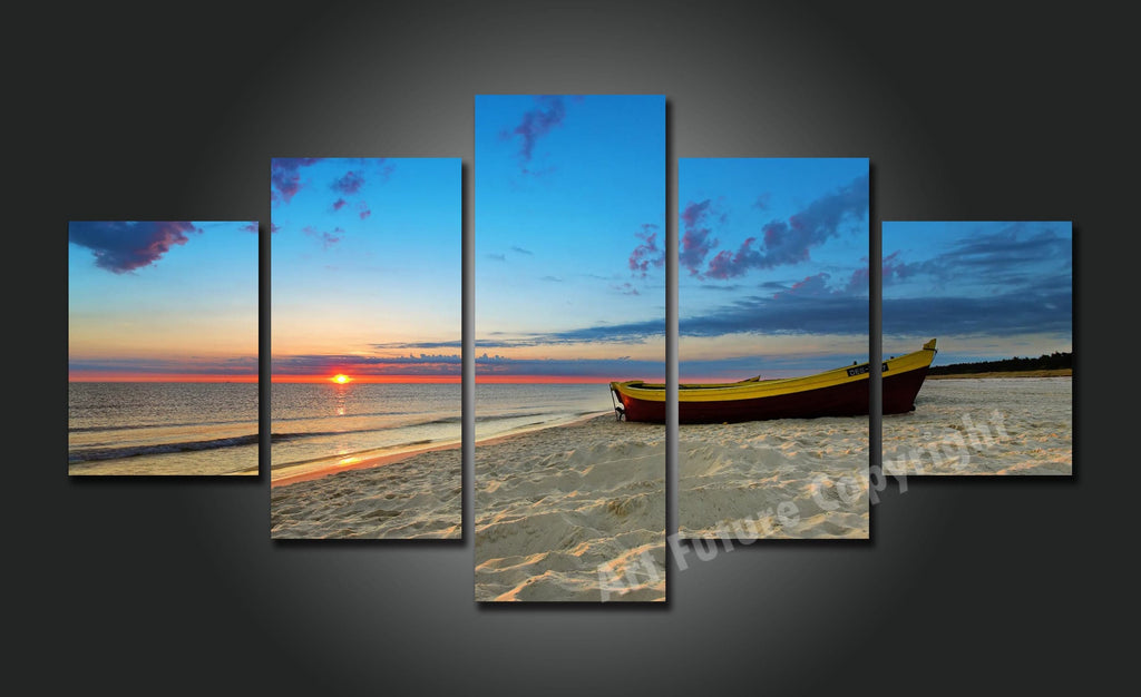 Pine Stretched  Framed 5 Panels - New Zealand