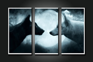 Framed 3 Panels - Wolfs