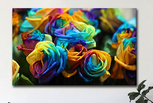 Pine Stretched  Framed 1 Panel - Rose