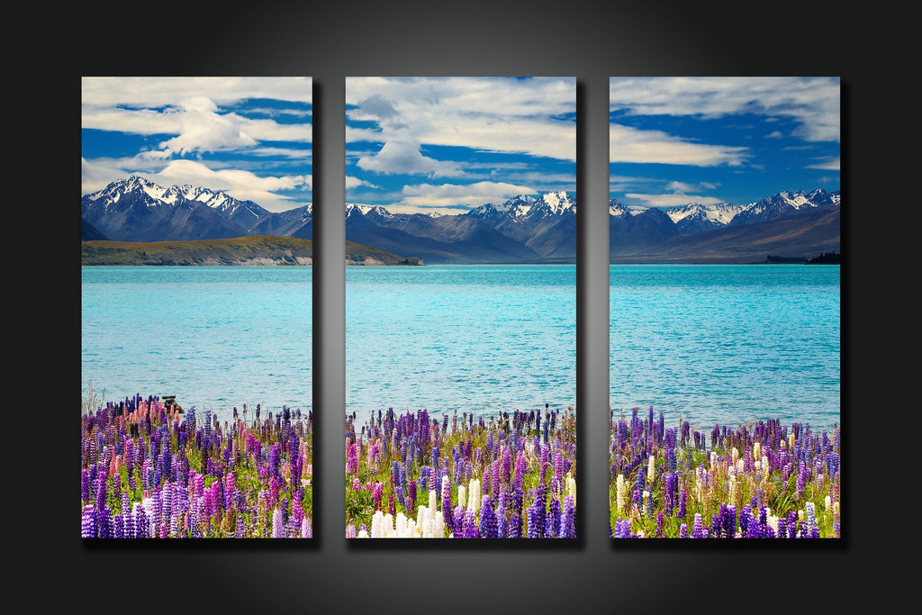 Framed 3 Panels - Lake Tekapo