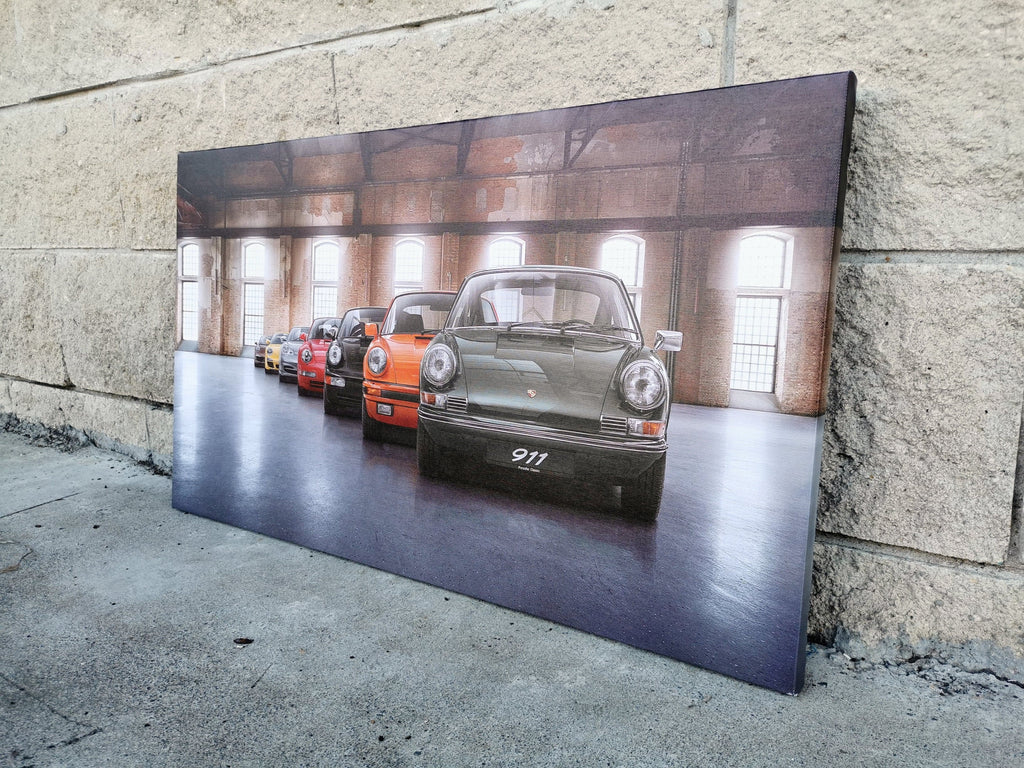 Pine Stretched  Framed 1 Panel - Finished Products - Porsche Evolution