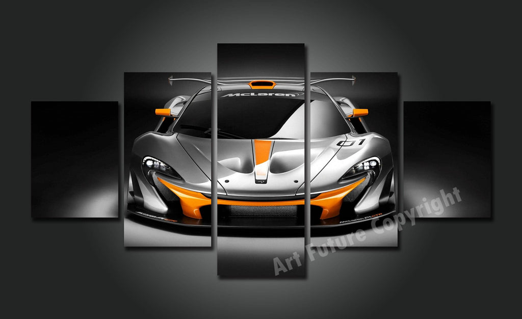Pine Stretched  Framed 5 Panels - McLaren