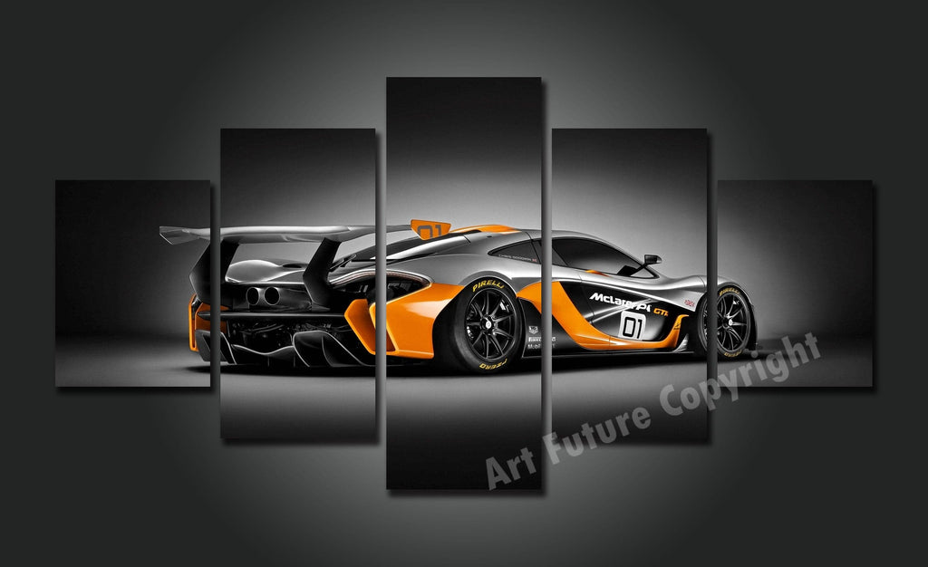 Pine Stretched  Framed 5 Panels - McLaren