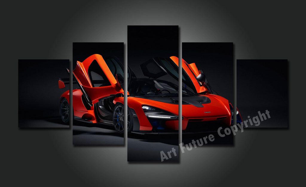 Pine Stretched  Framed 5 Panels - McLaren
