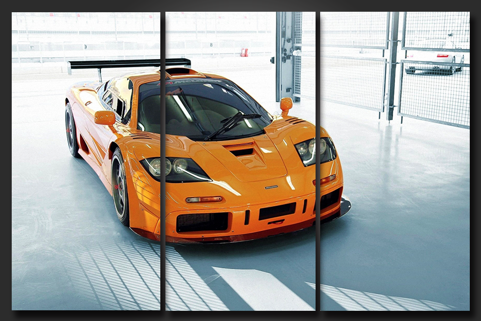 Pine Stretched  Framed 3 Panels - McLaren