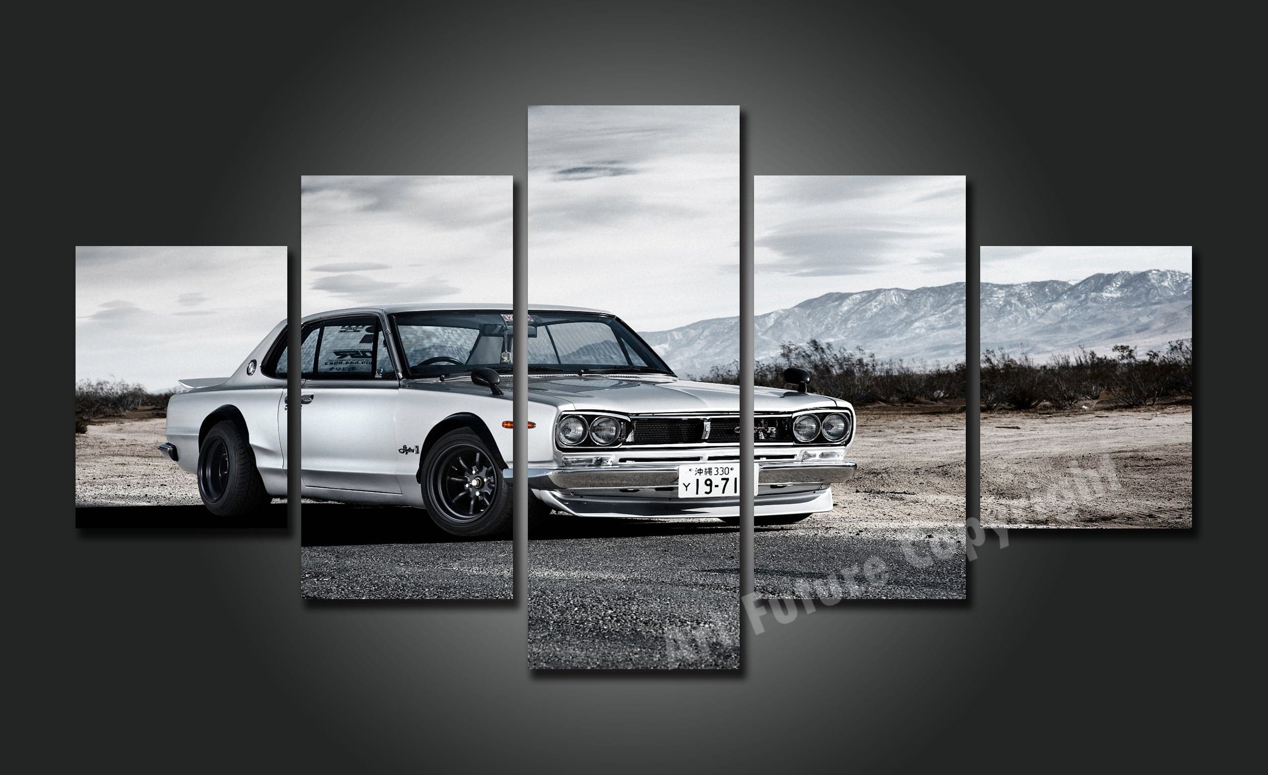 Framed 5 Panels - GTR Hakusuka