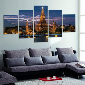 Framed 5 Panels - Landscape
