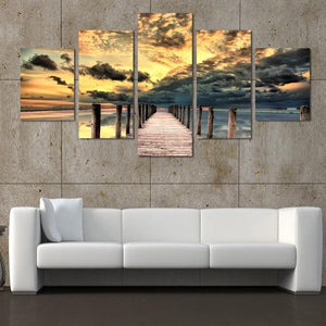 Framed 5 Panels - Landscape