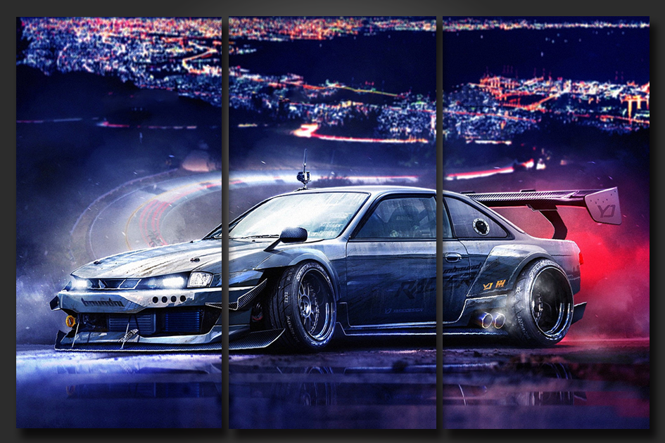 Framed 3 Panels - Silvia S15