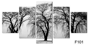 Framed 5 Panels - Tree