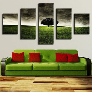 Framed 5 Panels - Tree