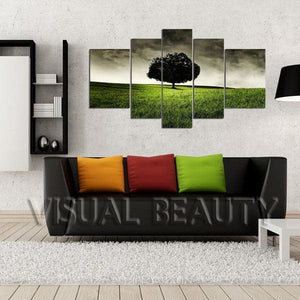 Framed 5 Panels - Tree