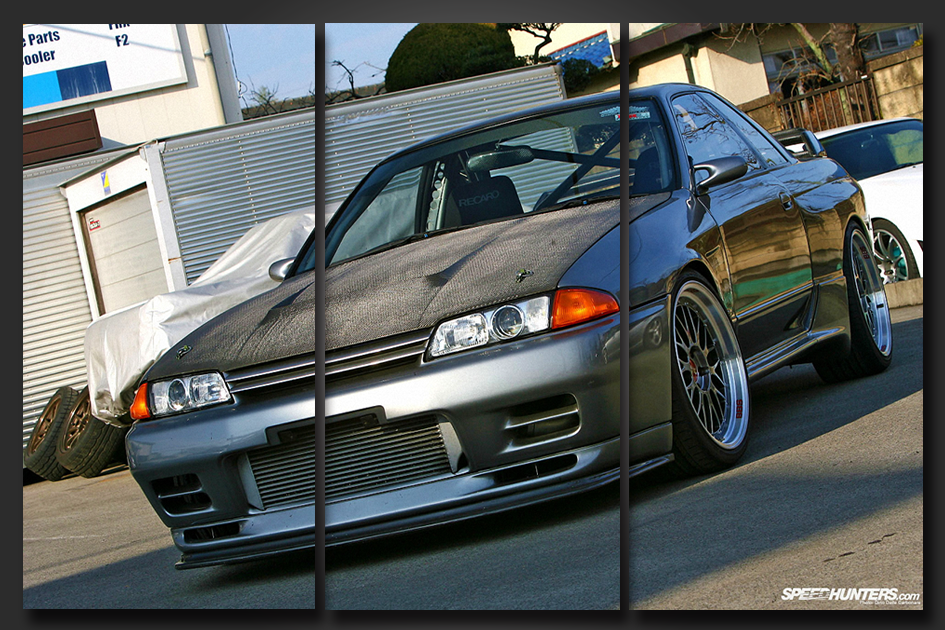 Pine Stretched  Framed 3 Panels - GTR R32