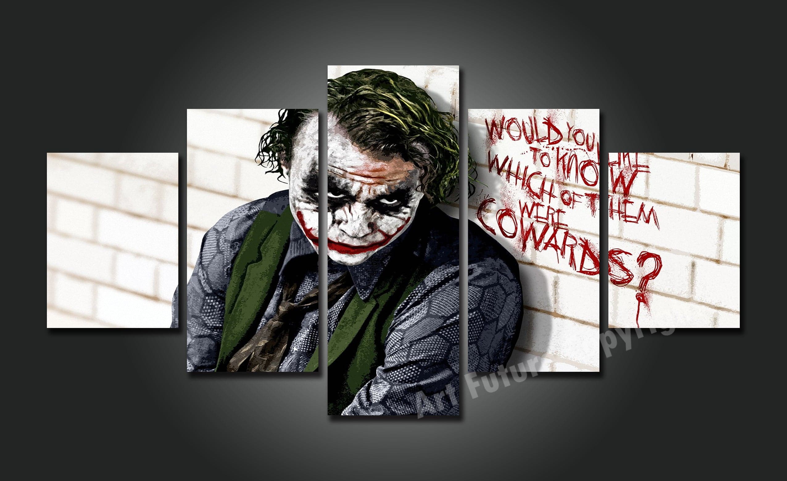 Framed 5 Panels - Joker