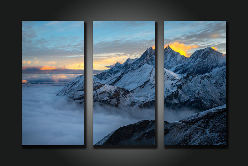 Framed 3 Panels - New Zealand South Island