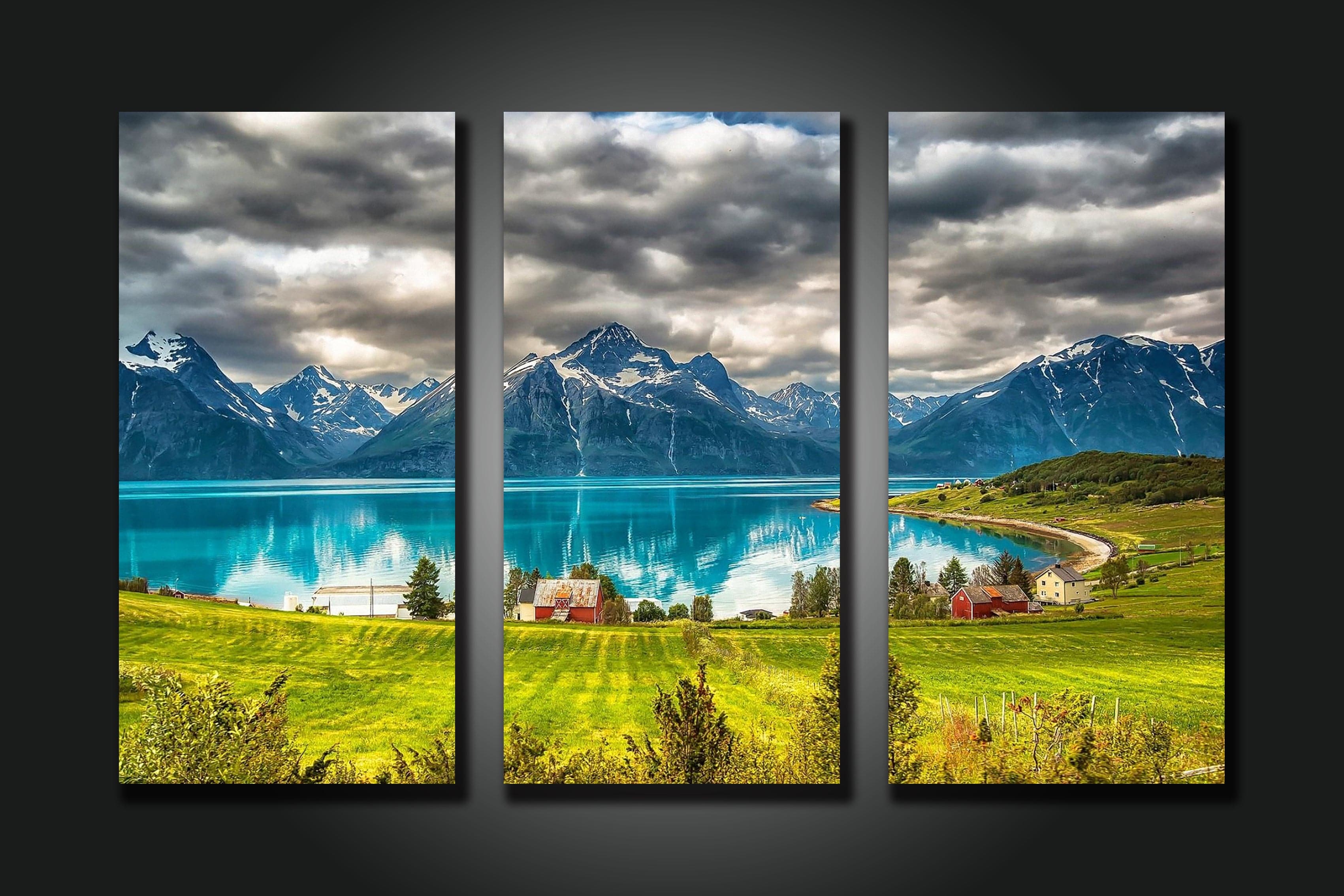 Framed 3 Panels - Landscape – Love Print & Free shipping NZ