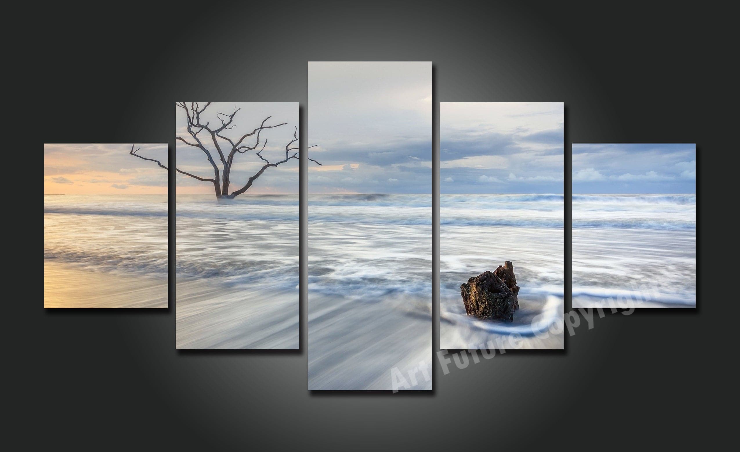 Framed 5 Panels - Landscape
