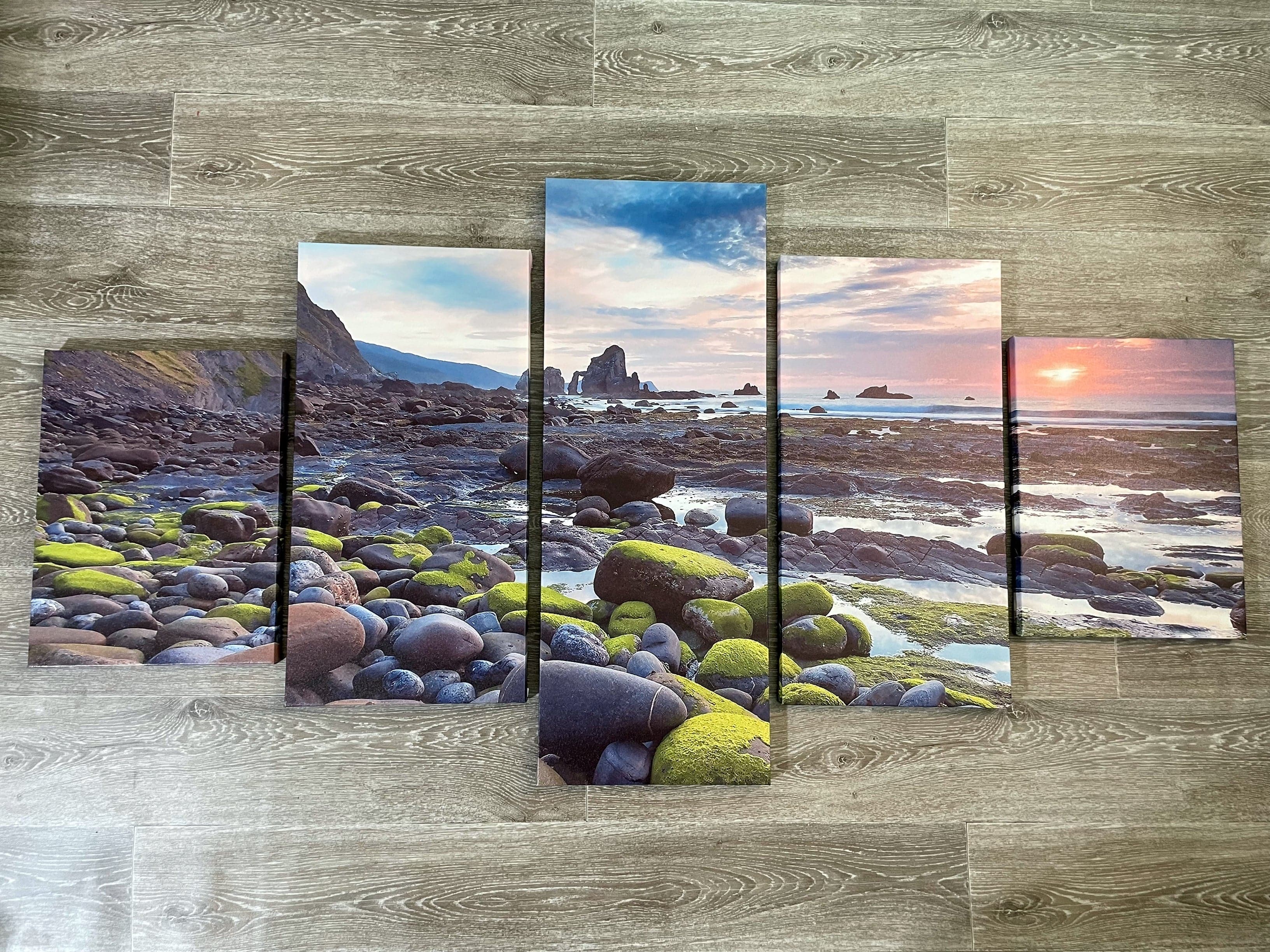 Framed 5 Panels - Finished Products -Seascape
