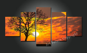 Framed 5 Panels -  Landscape