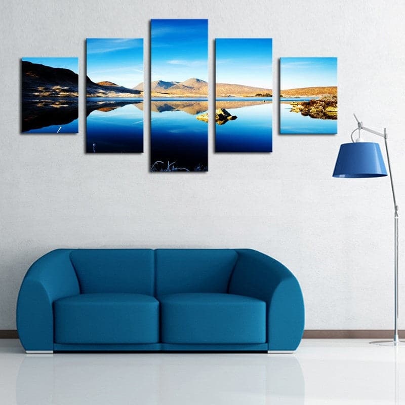 Framed 5 Panels - Landscape