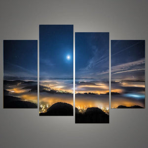 Framed 4 Panels - Landscape