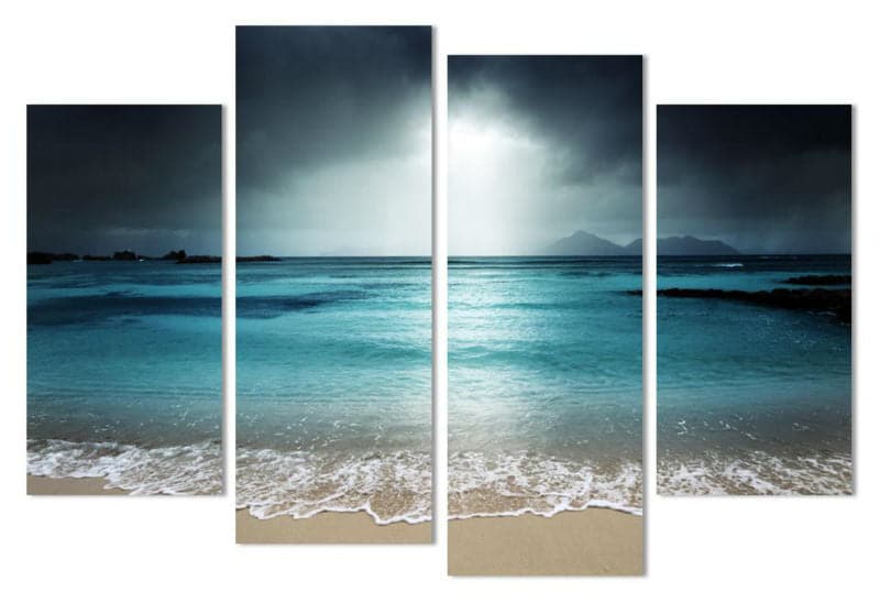 Framed 4 Panels - Seascape