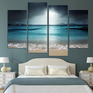 Framed 4 Panels - Seascape