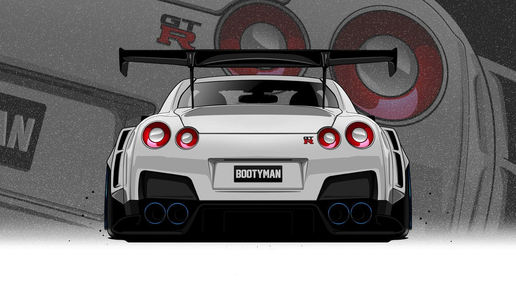 Pine Stretched  Framed 1 Panel - Nissan GTR R35