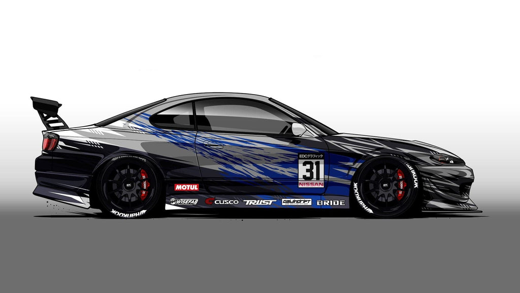 Pine Stretched  Framed 1 Panel - Nissan Silvia S15