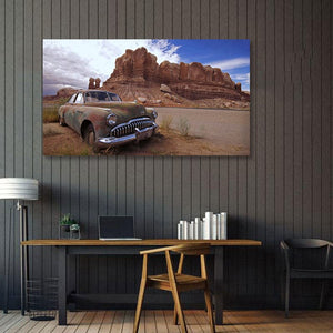 Framed 1 Panel - Rustic Car