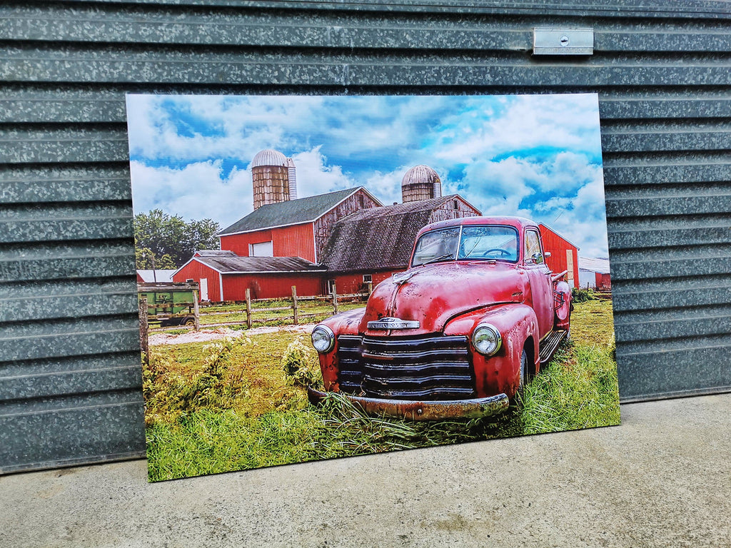 Pine Stretched  Framed 1 Panel - Finished Products - Classic Chevrolet Truck
