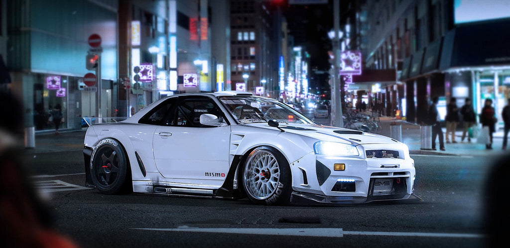 Pine Stretched  Framed 1 Panel - GTR R34