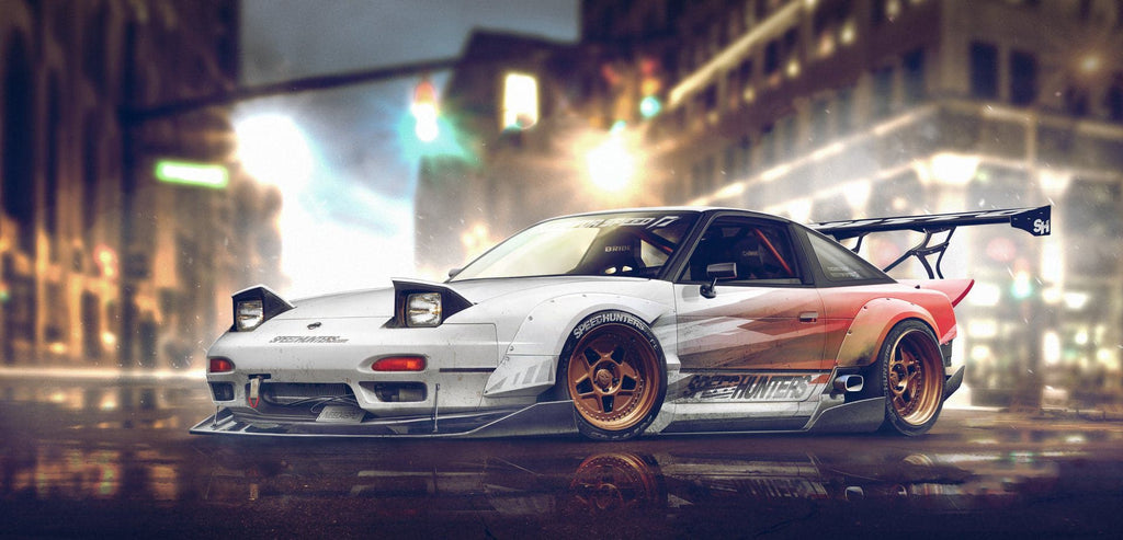 Pine Stretched  Framed 1 Panel - Nissan Silvia S13