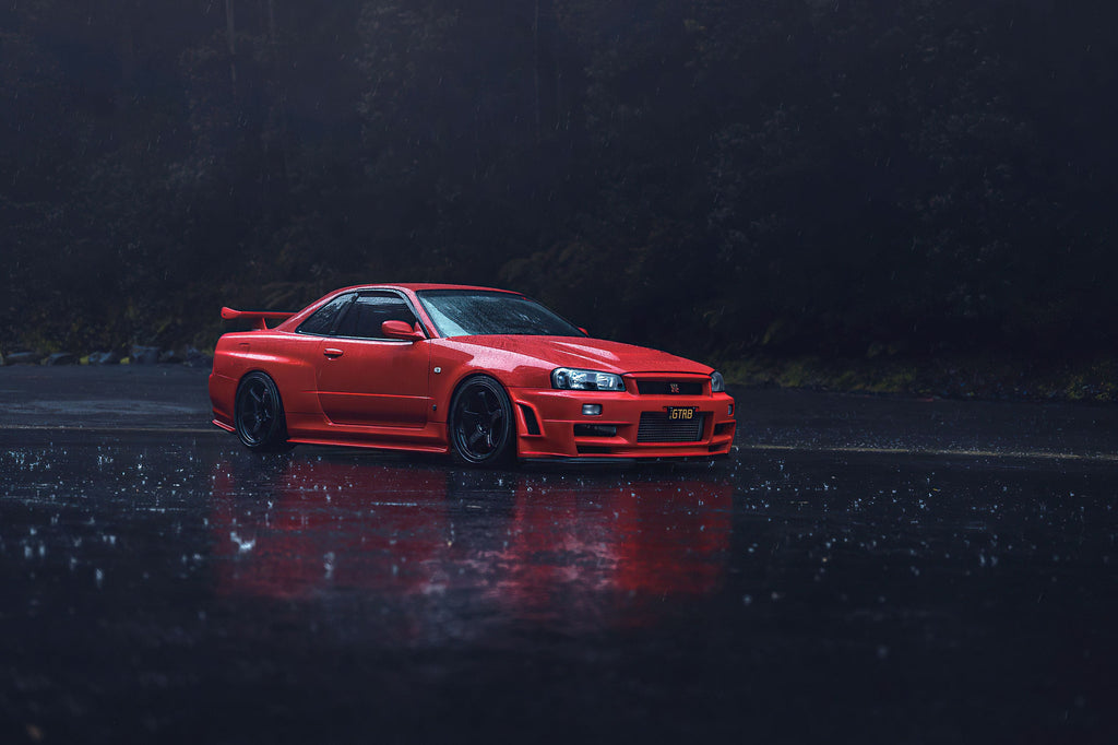 Pine Stretched  Framed 1 Panel - GTR R34