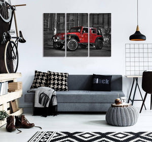 Framed 3 Panels - Jeep Wrangler