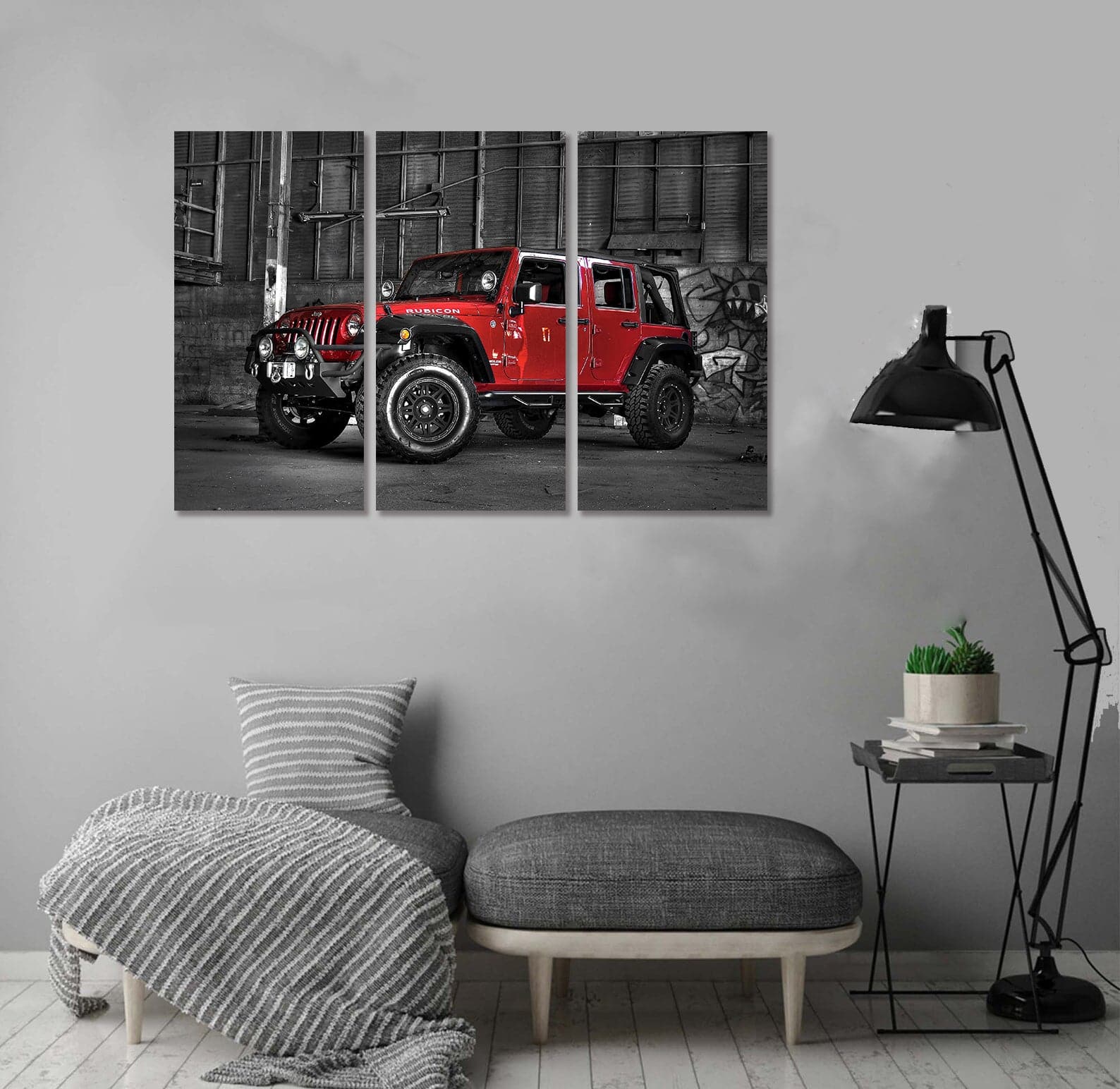 Framed 3 Panels - Jeep Wrangler