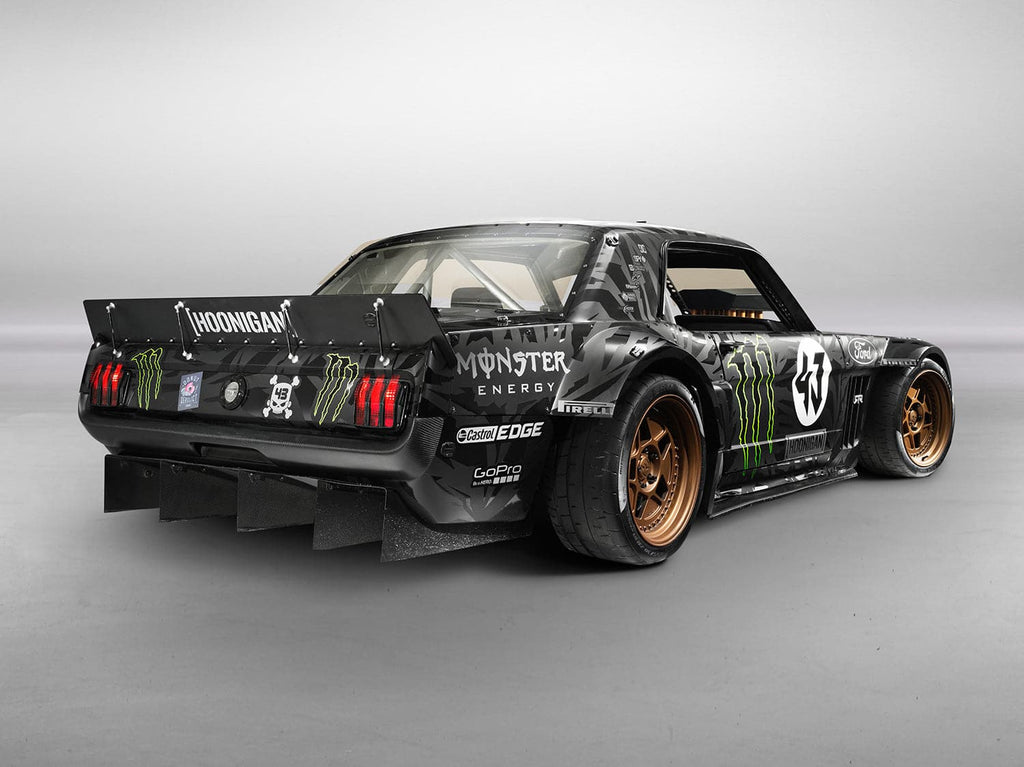 Pine Stretched  Framed 1 Panel - Ken Block' s Ford Mustang