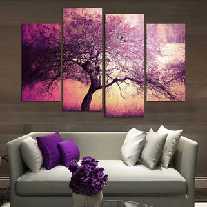 Framed 4 Panels - Tree