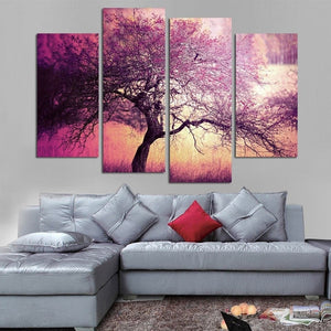 Framed 4 Panels - Tree