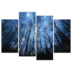 Framed 4 Panels - Tree