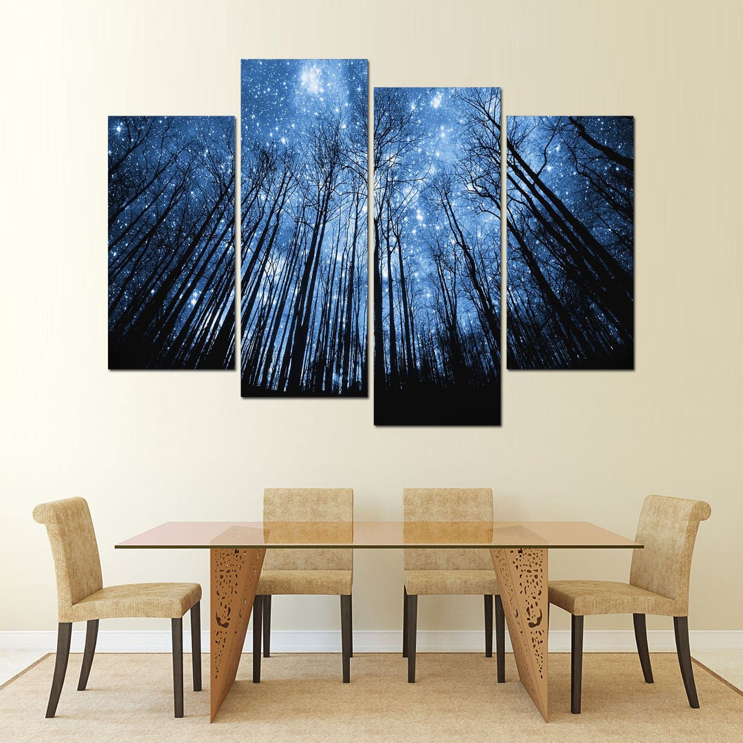 Framed 4 Panels - Tree