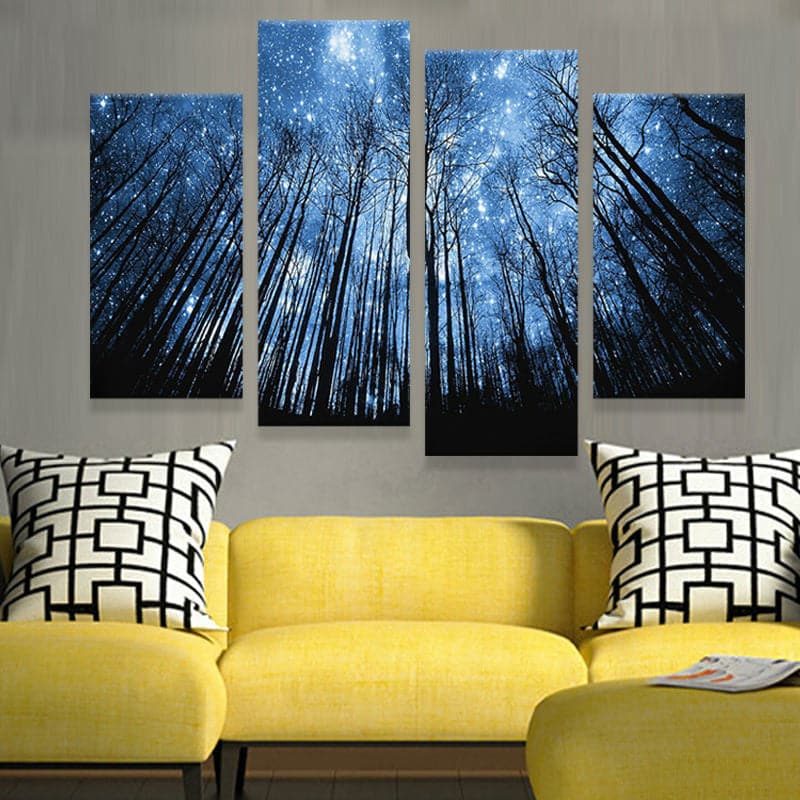 Framed 4 Panels - Tree